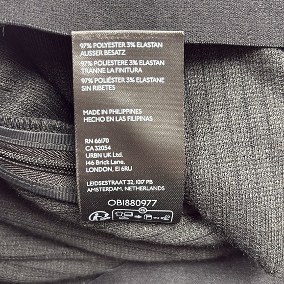 NWT Anthropologie '70s Ribbed Velour High Rise Flared Wide Leg Pant Black Medium - Picture 10 of 11